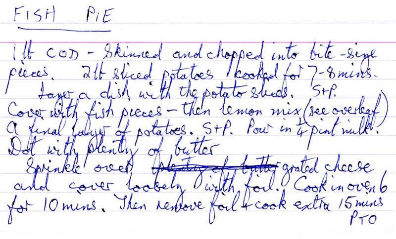 Scan 1 of 2 for Fish Pie