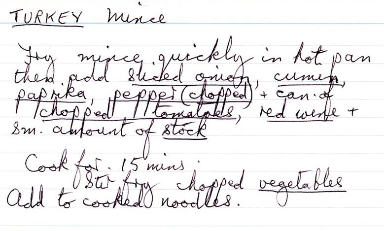 Scan 1 of 1 for Turkey Mince