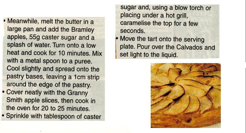 Scan 2 of 2 for French Apple Tart