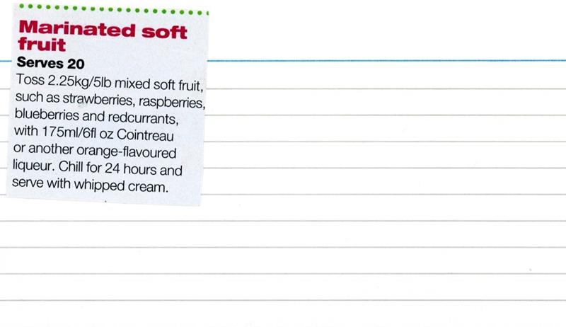 Scan 1 of 1 for Marinated Soft Fruit