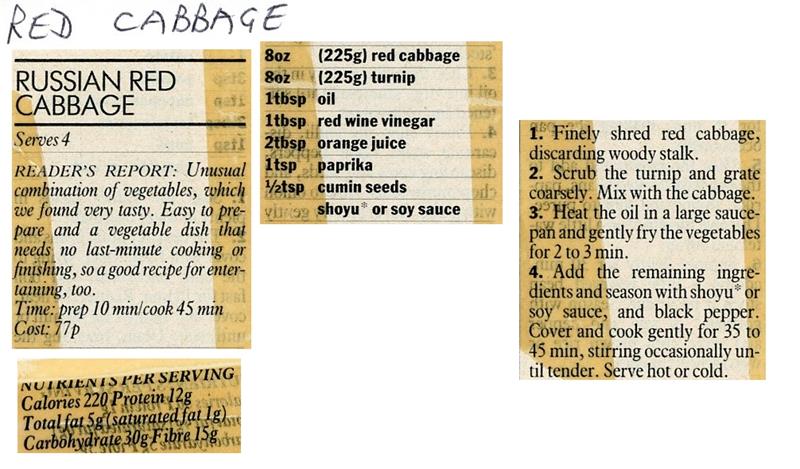 Scan 1 of 1 for Russian Red Cabbage