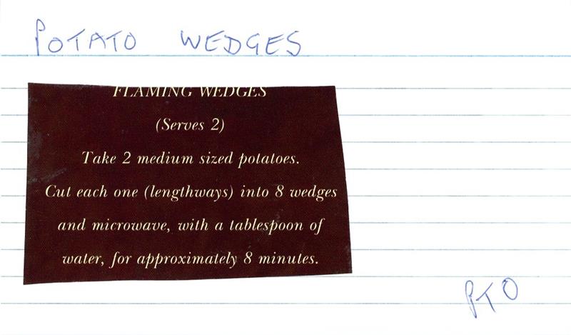 Scan 1 of 2 for Potato Wedges with Beans and Cheese