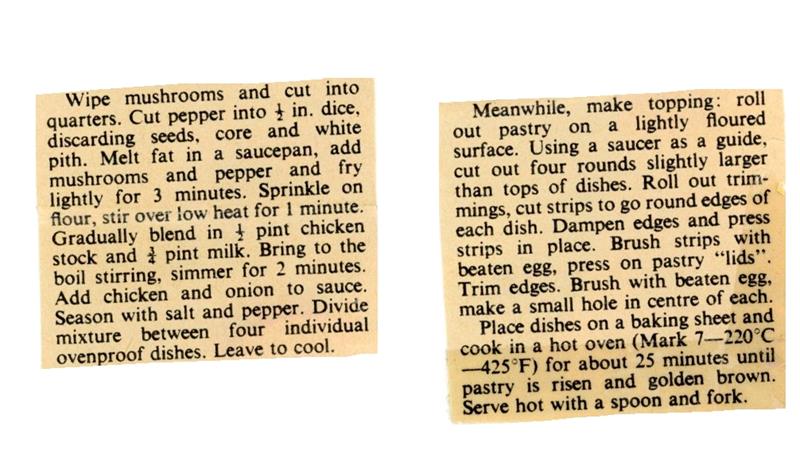 Scan 2 of 2 for Savoury Chicken Puffs