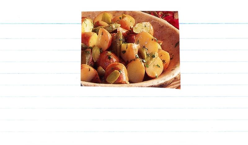 Scan 2 of 2 for Warm Potato Salad with Anchovy Dressing