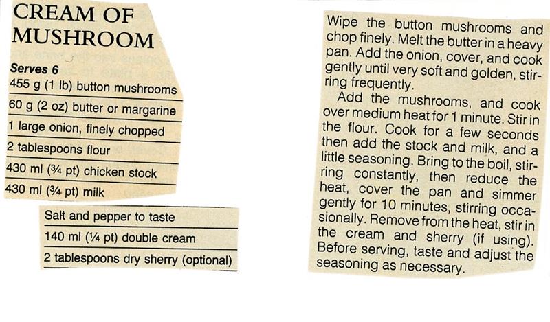 Scan 1 of 1 for Cream of Mushroom Soup