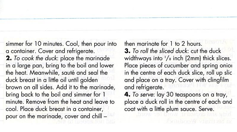 Scan 2 of 3 for Chinese Duck with Plum Sauce
