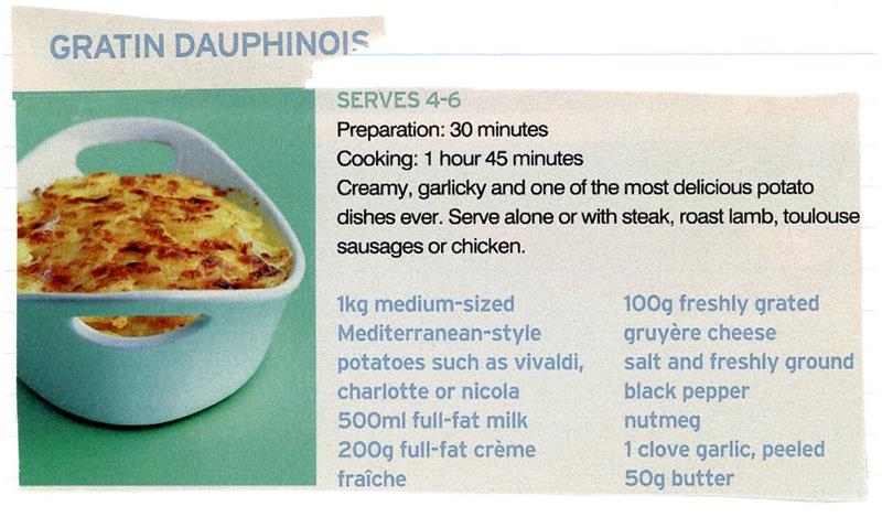Scan 1 of 2 for Gratin Dauphinois