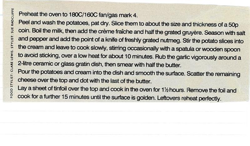 Scan 2 of 2 for Gratin Dauphinois
