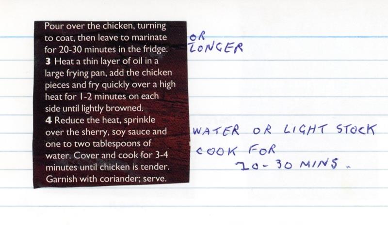 Scan 2 of 2 for Coriander Chicken