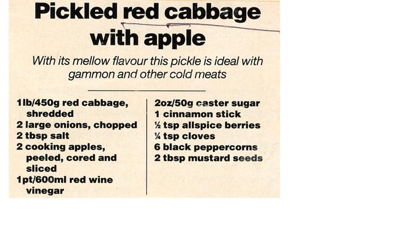 Scan 1 of 2 for Pickled Red Cabbage with Apple