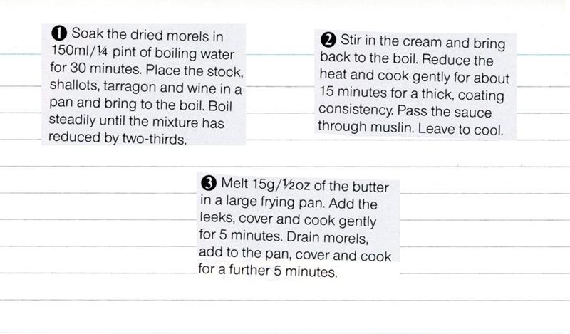 Scan 2 of 2 for Baby Pies of Chicken, Leek and Morel Mushrooms