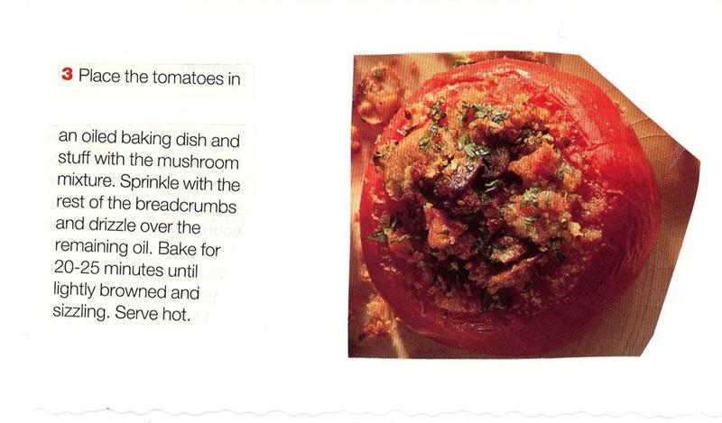 Scan 2 of 2 for Mushroom Stuffed Tomatoes