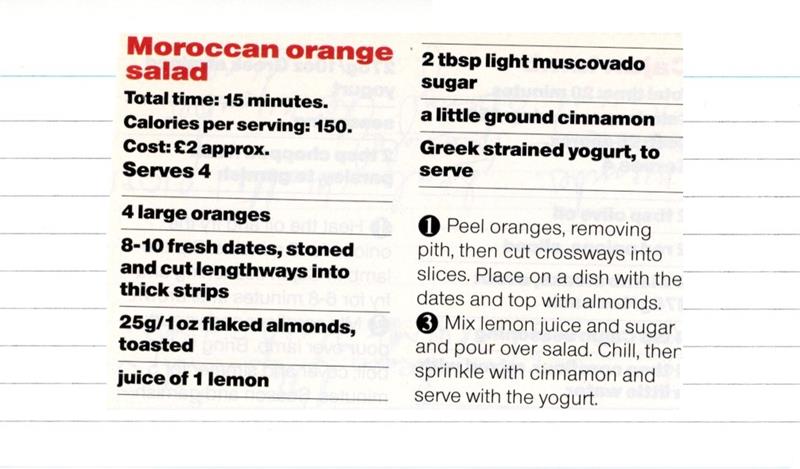Scan 1 of 2 for Moroccan Orange Salad