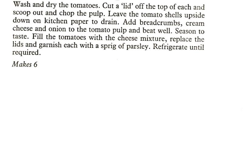 Scan 2 of 2 for Stuffed Tomatoes