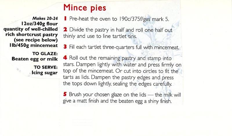 Scan 1 of 2 for Mince Pies