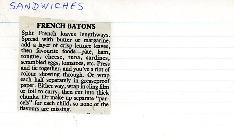 Scan 1 of 1 for French Batons