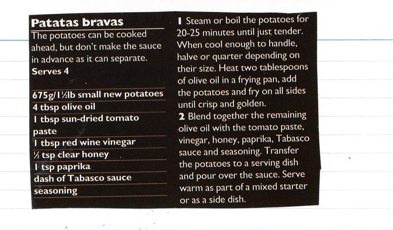 Scan 1 of 1 for Patatas Bravas