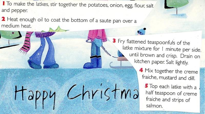 Scan 2 of 2 for Latkes (Potato Cakes) with Gravadlax and Mustard and Dill Crème Fraîche
