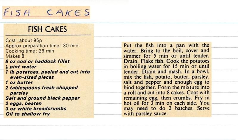 Scan 1 of 1 for Fish Cakes