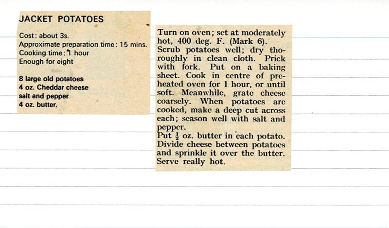 Scan 1 of 1 for Jacket Potatoes
