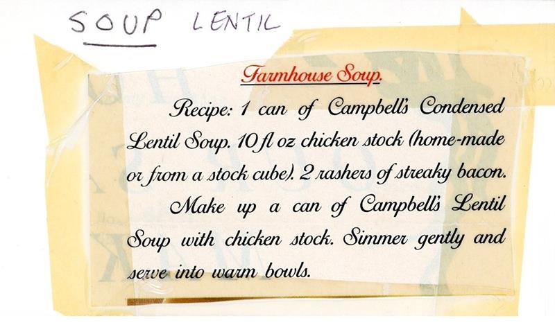 Scan 1 of 2 for Farmhouse Soup