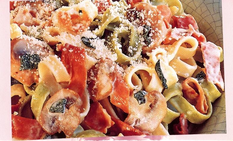 Scan 2 of 2 for Tagliatelle with Parma Ham