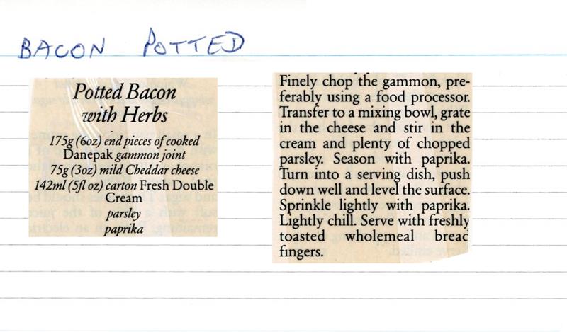 Scan 1 of 1 for Potted Bacon with Herbs