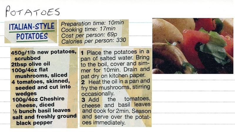 Scan 1 of 1 for Italian-Style Potatoes
