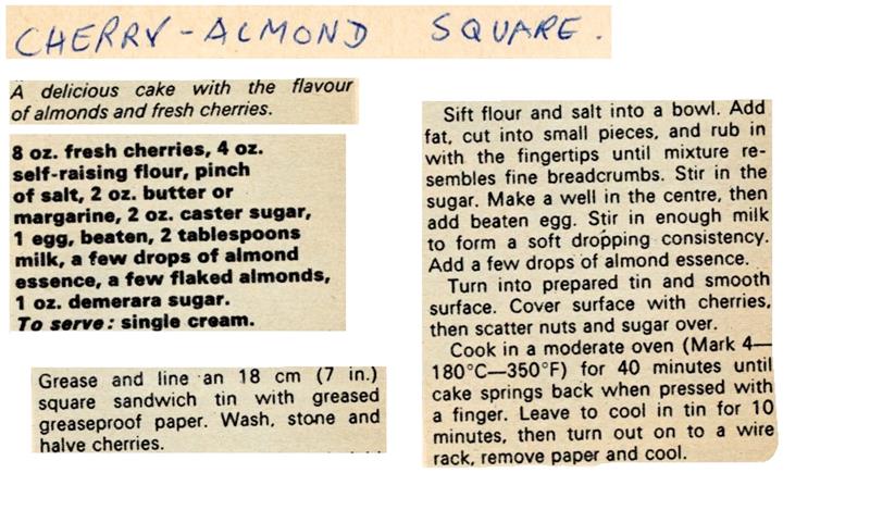 Scan 1 of 2 for Cherry Almond Square