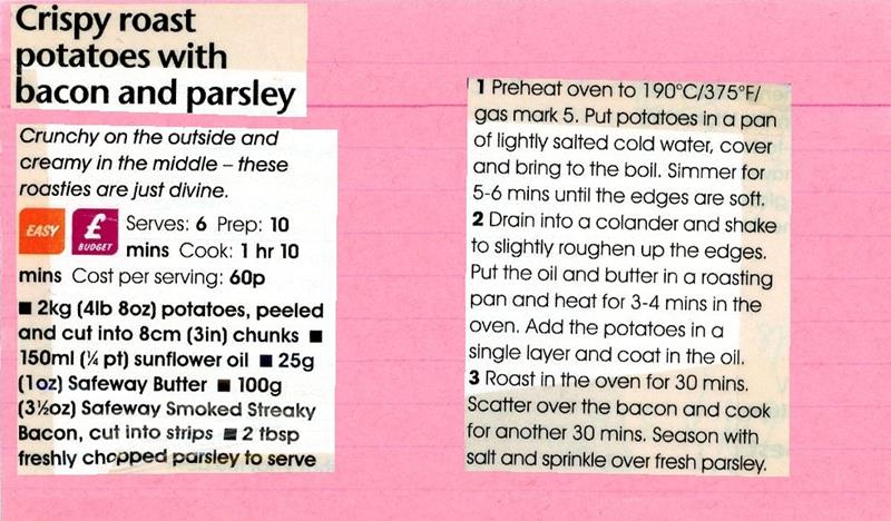 Scan 1 of 2 for Crispy Roast Potatoes with Bacon and Parsley