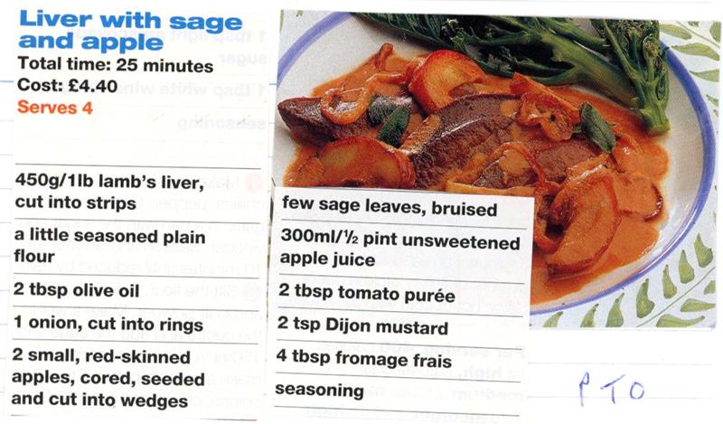 Scan 1 of 2 for Liver with Sage and Apple