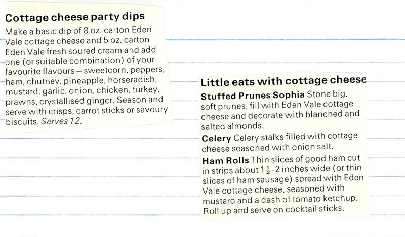 Scan 1 of 1 for Cottage Cheese Party Dips