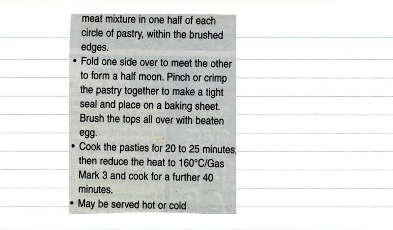 Scan 2 of 2 for Cornish Pasty