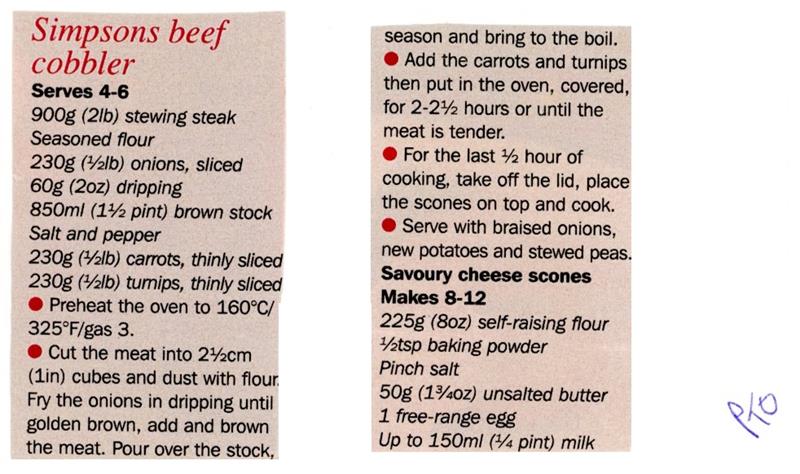Scan 1 of 2 for Simpsons Beef Cobbler