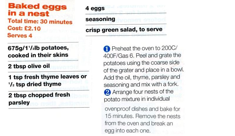 Scan 1 of 2 for Baked Eggs in a Nest
