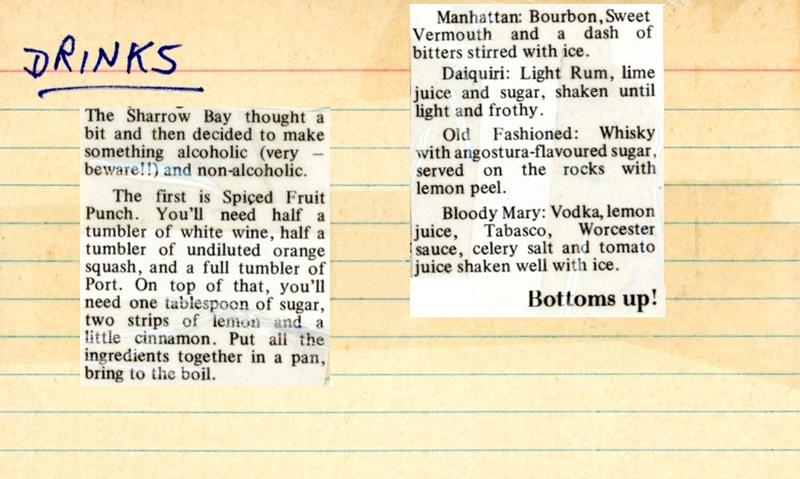 Scan 1 of 1 for Drinks Collection (Sharrow Bay)