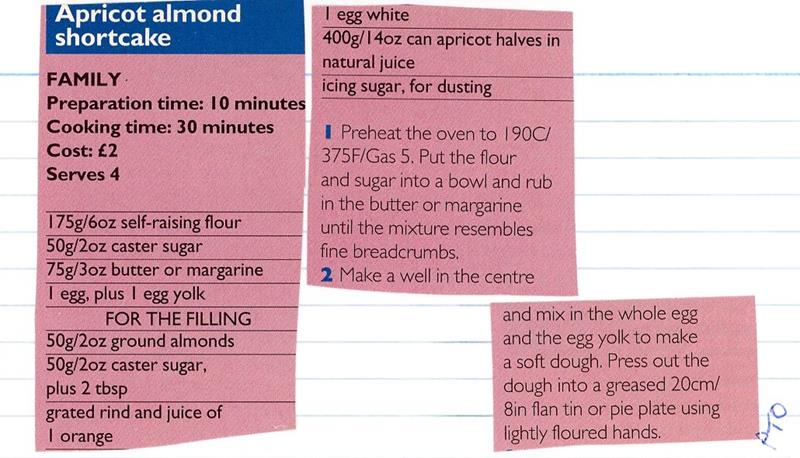 Scan 1 of 2 for Apricot Almond Shortcake
