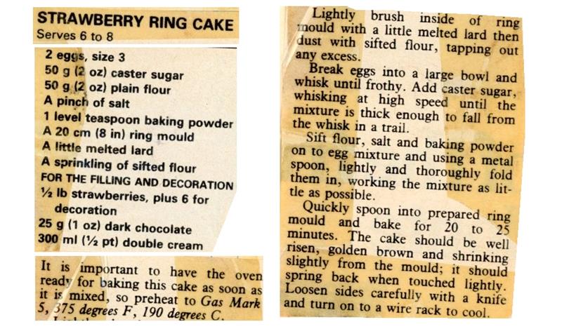 Scan 1 of 2 for Strawberry Ring Cake