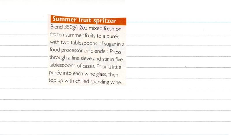 Scan 1 of 1 for Summer Fruit Kir Royale