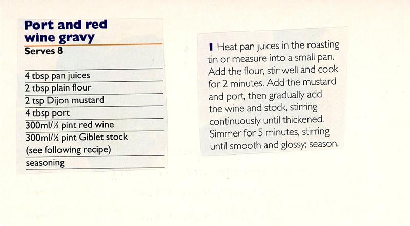 Scan 1 of 1 for Port and Red Wine Gravy