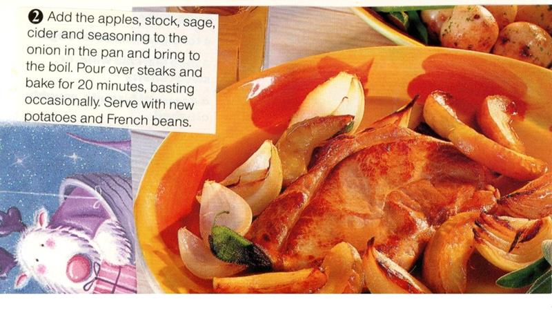 Scan 2 of 2 for Pork Steaks with Apple and Cider