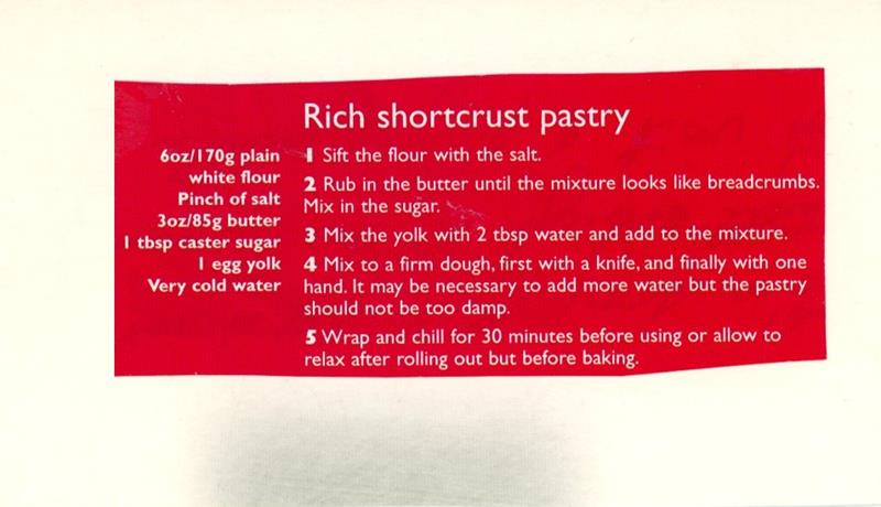 Scan 1 of 1 for Rich Shortcrust Pastry