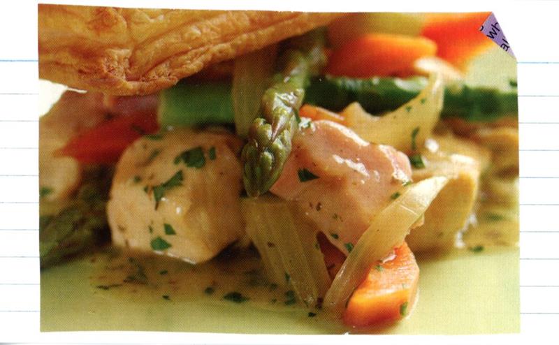 Scan 2 of 2 for Chicken, Ham and Asparagus Pie with Puff Pastry Topping