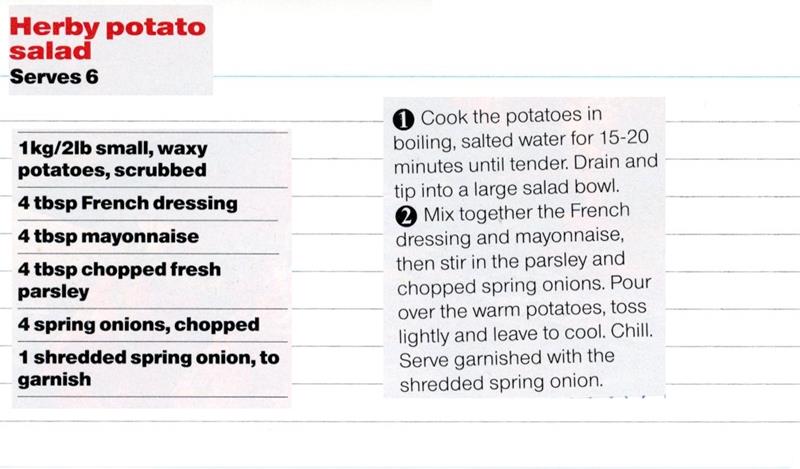 Scan 1 of 1 for Herby Potato Salad