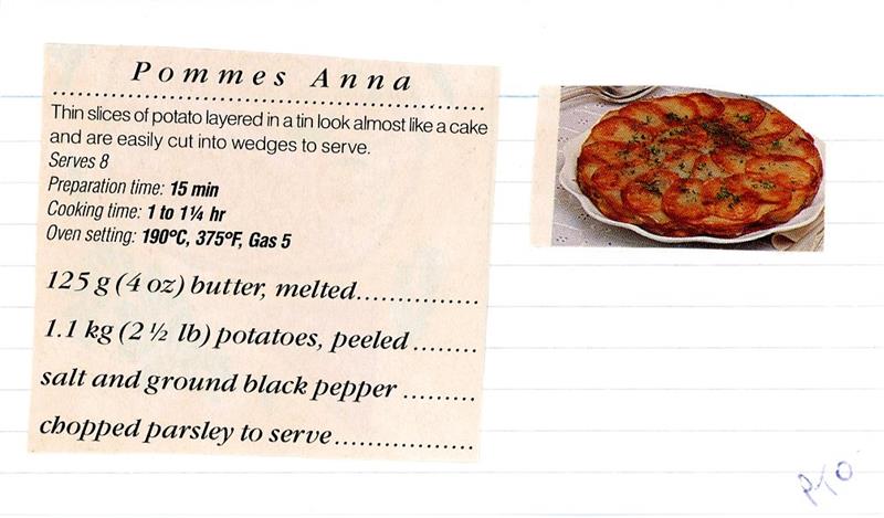 Scan 1 of 2 for Pommes Anna