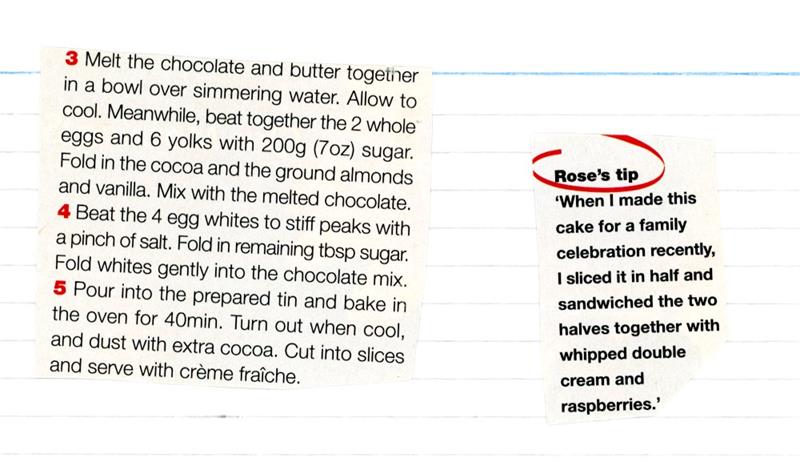 Scan 2 of 2 for Chocolate and Almond Cake