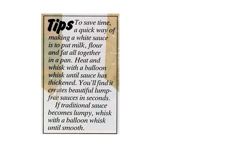 Scan 2 of 2 for Ham and Leek Mornay