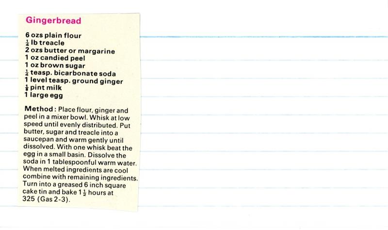 Scan 1 of 1 for Gingerbread