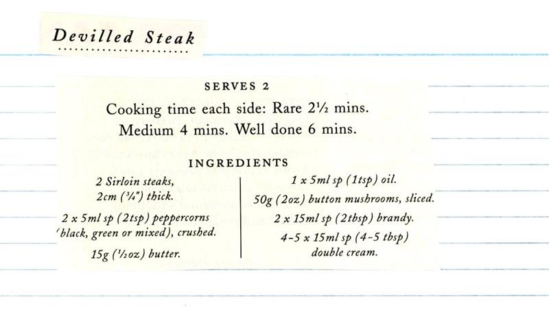 Scan 1 of 2 for Devilled Steak