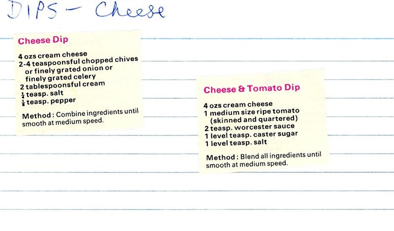 Scan 1 of 1 for Cheese Dip
